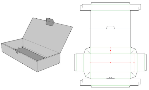 包裝定制 刀模圖