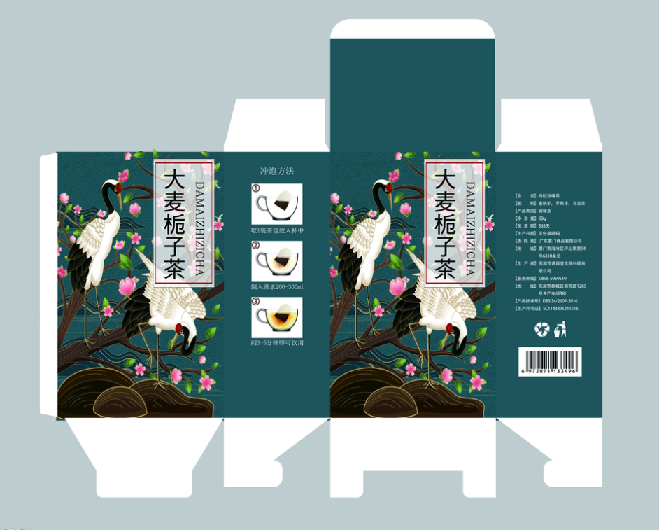 包裝紙盒設計 展開圖