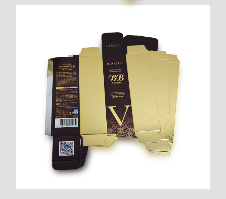 銀卡uv印化妝品包裝盒產品圖 銀卡uv印化妝品包裝盒產品圖