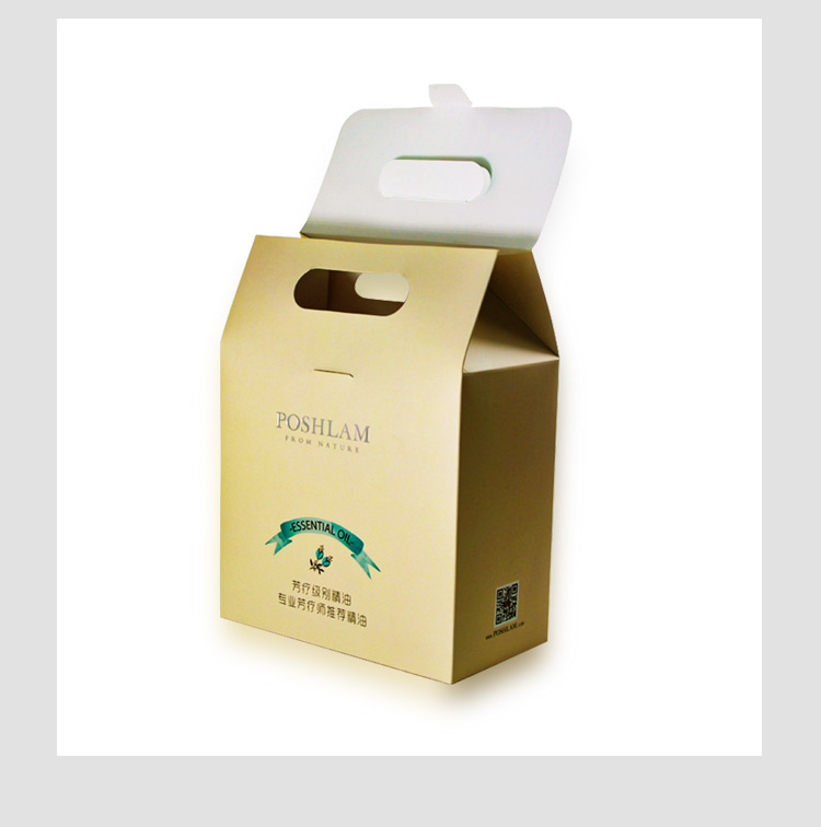 化妝品手提包裝盒 牛皮紙化妝品包裝盒產品圖 化妝品手提包裝盒 牛皮紙化妝品包裝盒產品圖